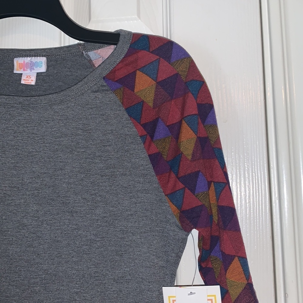 Lularoe casual midi geo print short sleeve bodycon dress - Picture 3 of 6